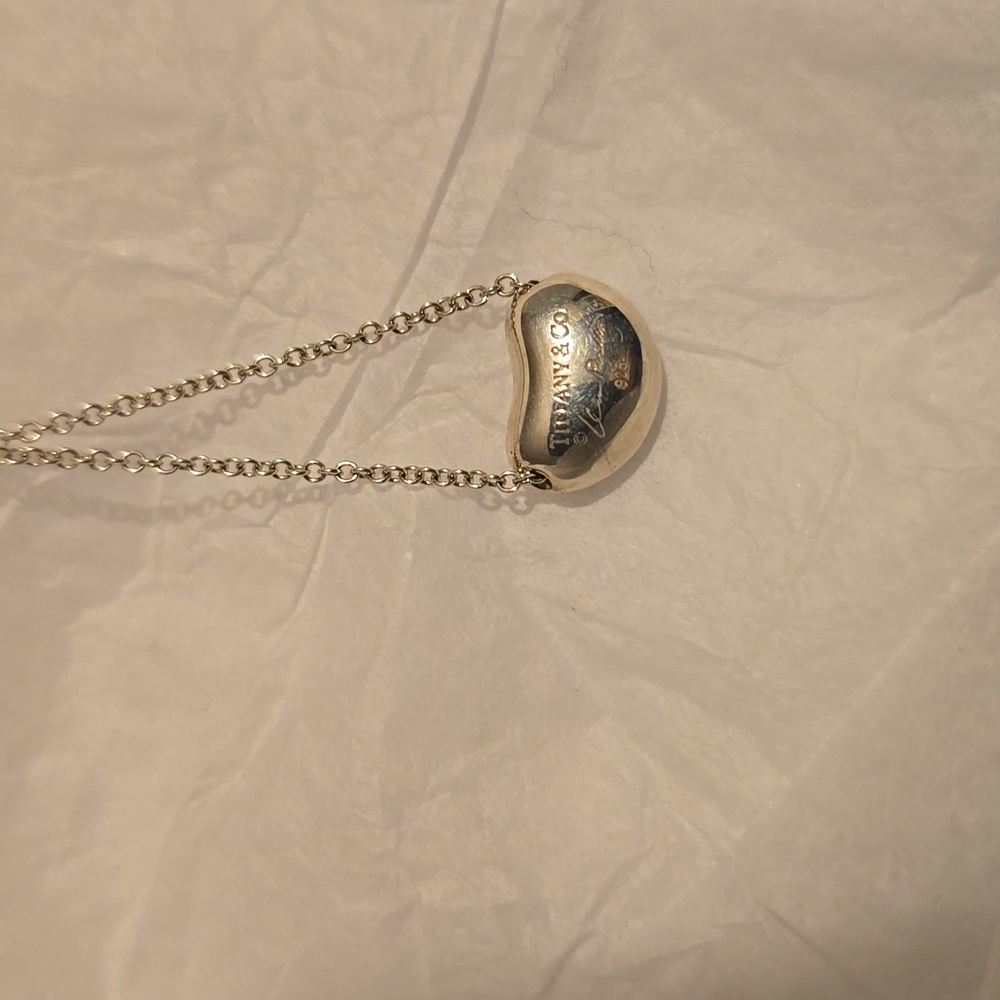 Authentic TIFFANY AND CO. SMALL BEAN, Silver